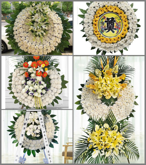 广东梅州市平远县大柘镇河岭村花圈速递
